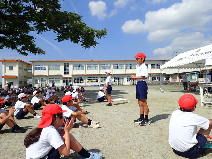 指宿市立山川小学校 : 運動会全体練習スタート